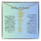 No Rain - No Flowers | Birth Necklace | Name Necklace | Beautiful Jewelry for Daughters and Granddaughters - Ever Trendy Essentials