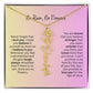 No Rain - No Flowers | Birth Necklace | Name Necklace | Elegant Jewelry Gift for Mom and Bonus Daughter - Ever Trendy Essentials