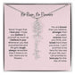 No Rain - No Flowers | Birth Necklace | Name Necklace | Personalized Gift for Mom, Bonus Daughter, and Sister - Ever Trendy Essentials