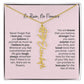 No Rain - No Flowers | Birth Necklace | Name Necklace | Personalized Gift for Mom, Bonus Daughter, and Sister - Ever Trendy Essentials