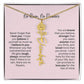 No Rain - No Flowers | Birth Necklace | Name Necklace | Personalized Gift for Mom, Bonus Daughter, and Sister - Ever Trendy Essentials