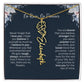 No Rain - No Flowers | Birth Necklace | Name Necklace | Special Gift from Dad to Daughter - Ever Trendy Essentials