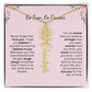 No Rain - No Flowers | Birth Necklace | Name Necklace | Special Gift from Dad to Daughter - Ever Trendy Essentials