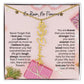No Rain No Flowers Necklace for Daughter - Elegant Christmas Birth Flower Jewelry Gift 2025 - Ever Trendy Essentials