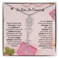 No Rain No Flowers Necklace for Daughter - Elegant Christmas Birth Flower Jewelry Gift 2025 - Ever Trendy Essentials
