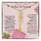 No Rain No Flowers Necklace for Daughter - Elegant Christmas Birth Flower Jewelry Gift 2025 - Ever Trendy Essentials