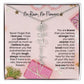 No Rain No Flowers Necklace for Daughter - Elegant Christmas Birth Flower Jewelry Gift 2025 - Ever Trendy Essentials