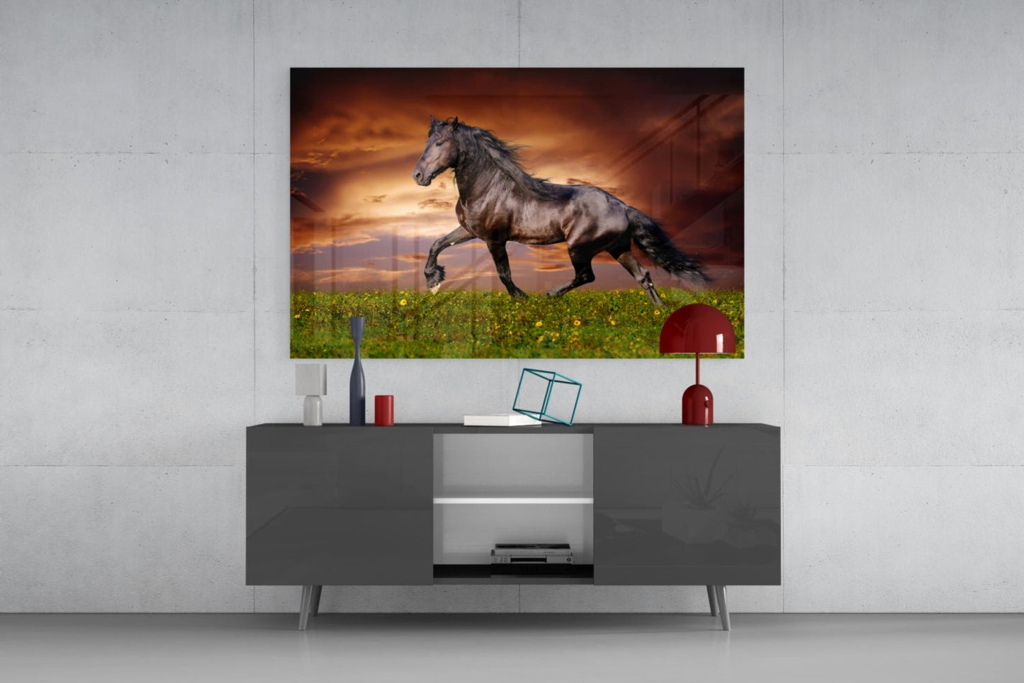 Nobility of Horse Glass Wall Art Daughter - Ever Trendy Essentials