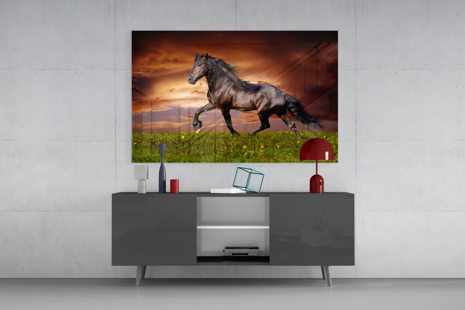 Nobility of Horse Glass Wall Art Daughter - Ever Trendy Essentials