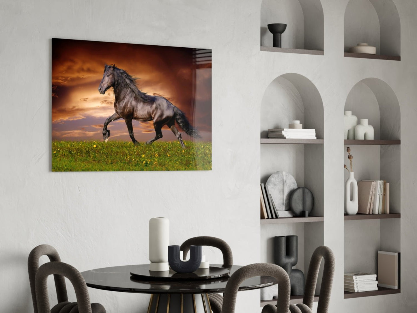 Nobility of Horse Glass Wall Art Daughter - Ever Trendy Essentials