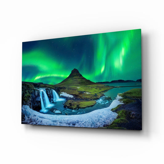 Northern Lights Glass Wall Art Daughter - Ever Trendy Essentials