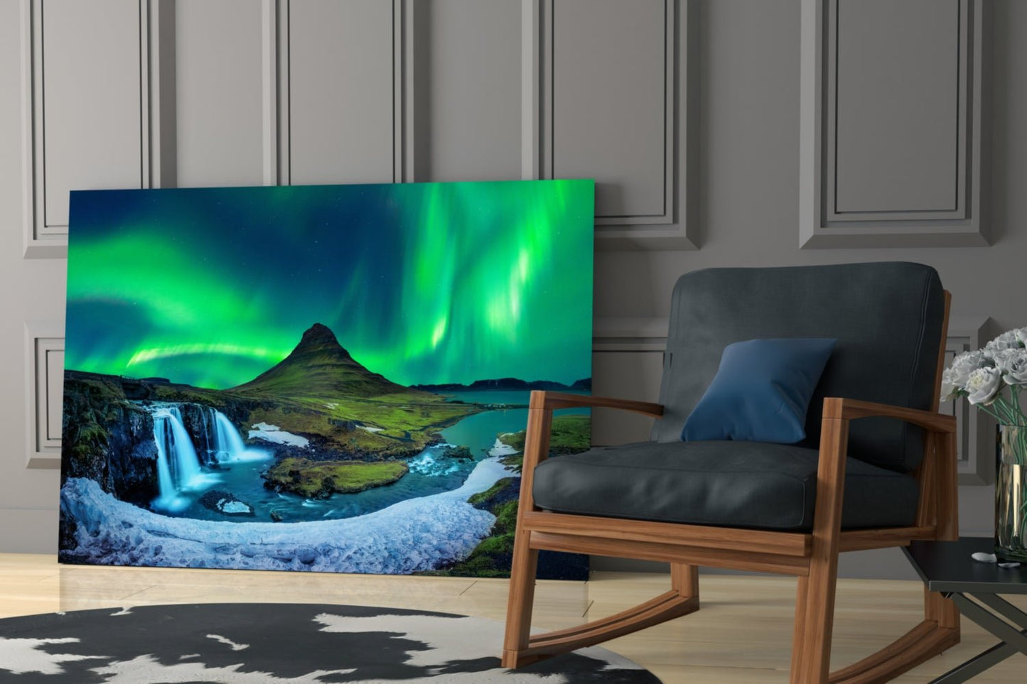 Northern Lights Glass Wall Art Daughter - Ever Trendy Essentials