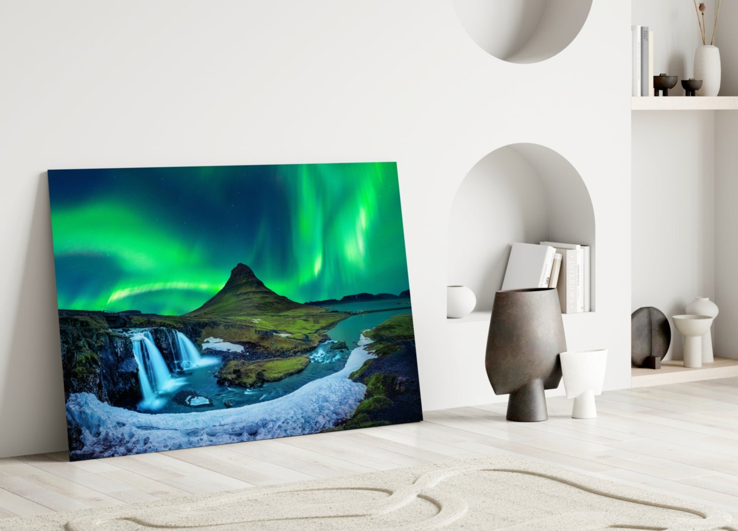 Northern Lights Glass Wall Art Daughter - Ever Trendy Essentials