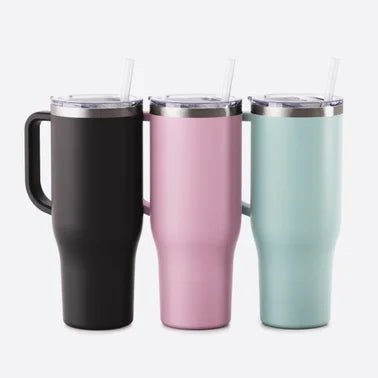 Personalized 40 oz Charger Tumbler with Handle - Ever Trendy Essentials