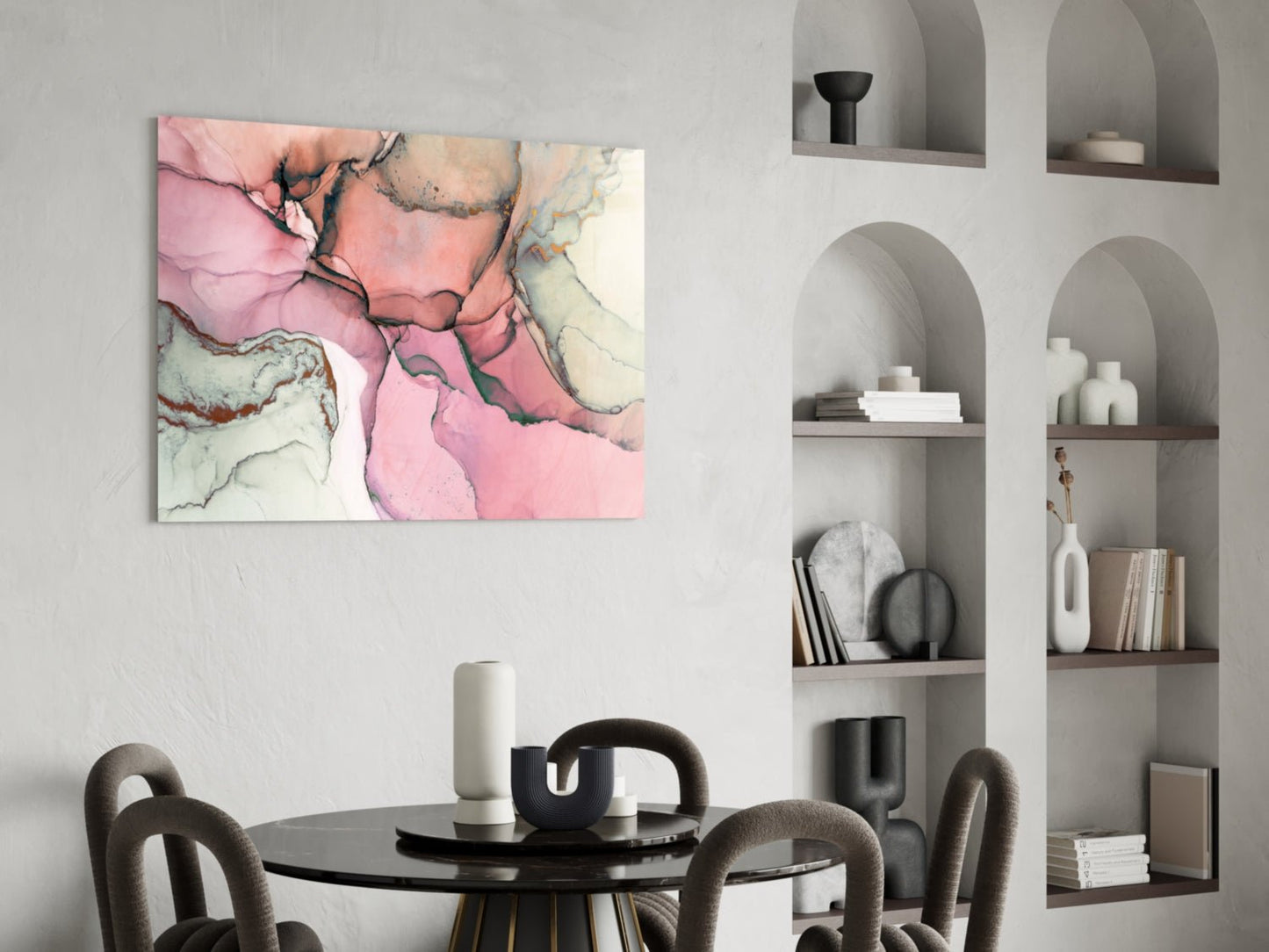 Pink Marble Pattern Glass Wall Art Daughter - Ever Trendy Essentials