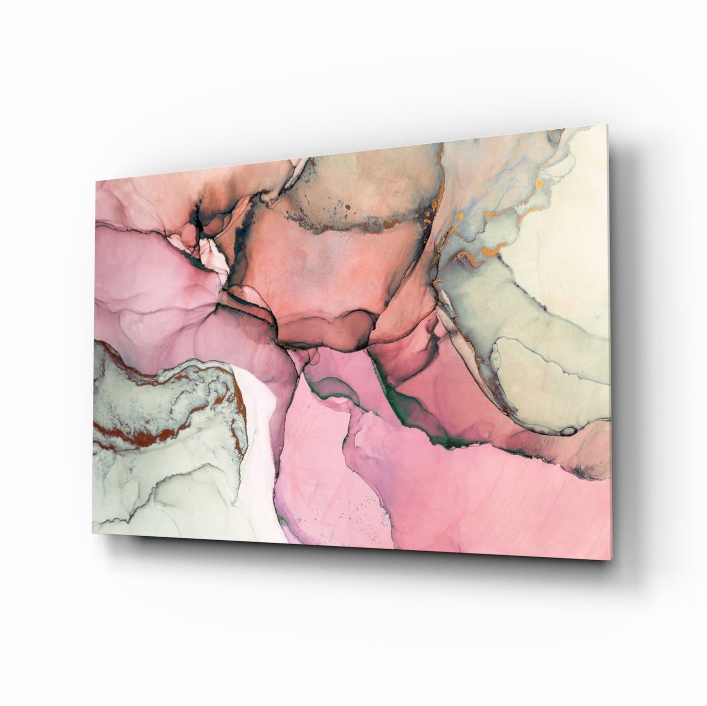 Pink Marble Pattern Glass Wall Art Daughter - Ever Trendy Essentials