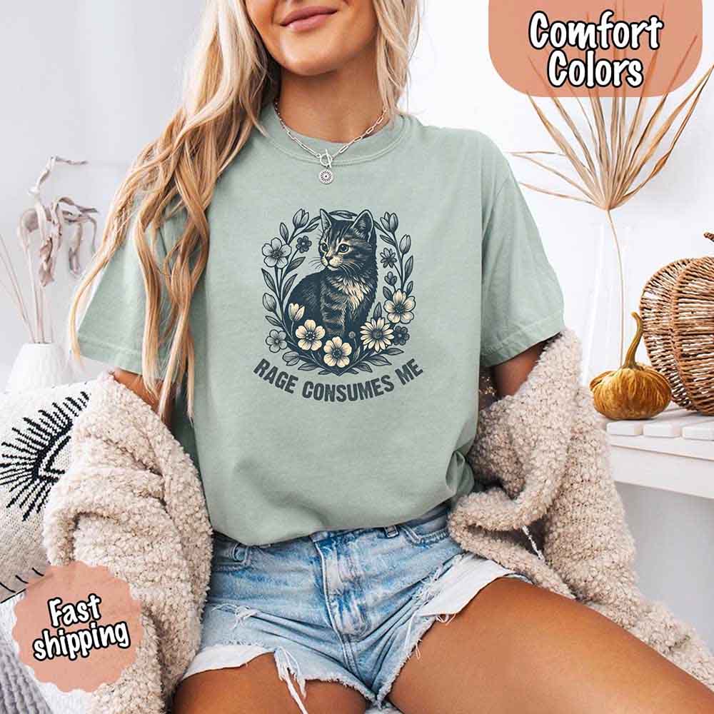 Rage Consumes Me Comfort Colors Shirt – Funny Meme Tee - Ever Trendy Essentials