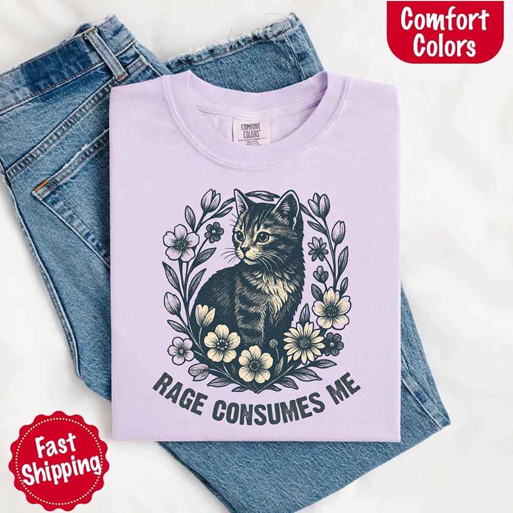 Rage Consumes Me Comfort Colors Shirt – Funny Meme Tee - Ever Trendy Essentials
