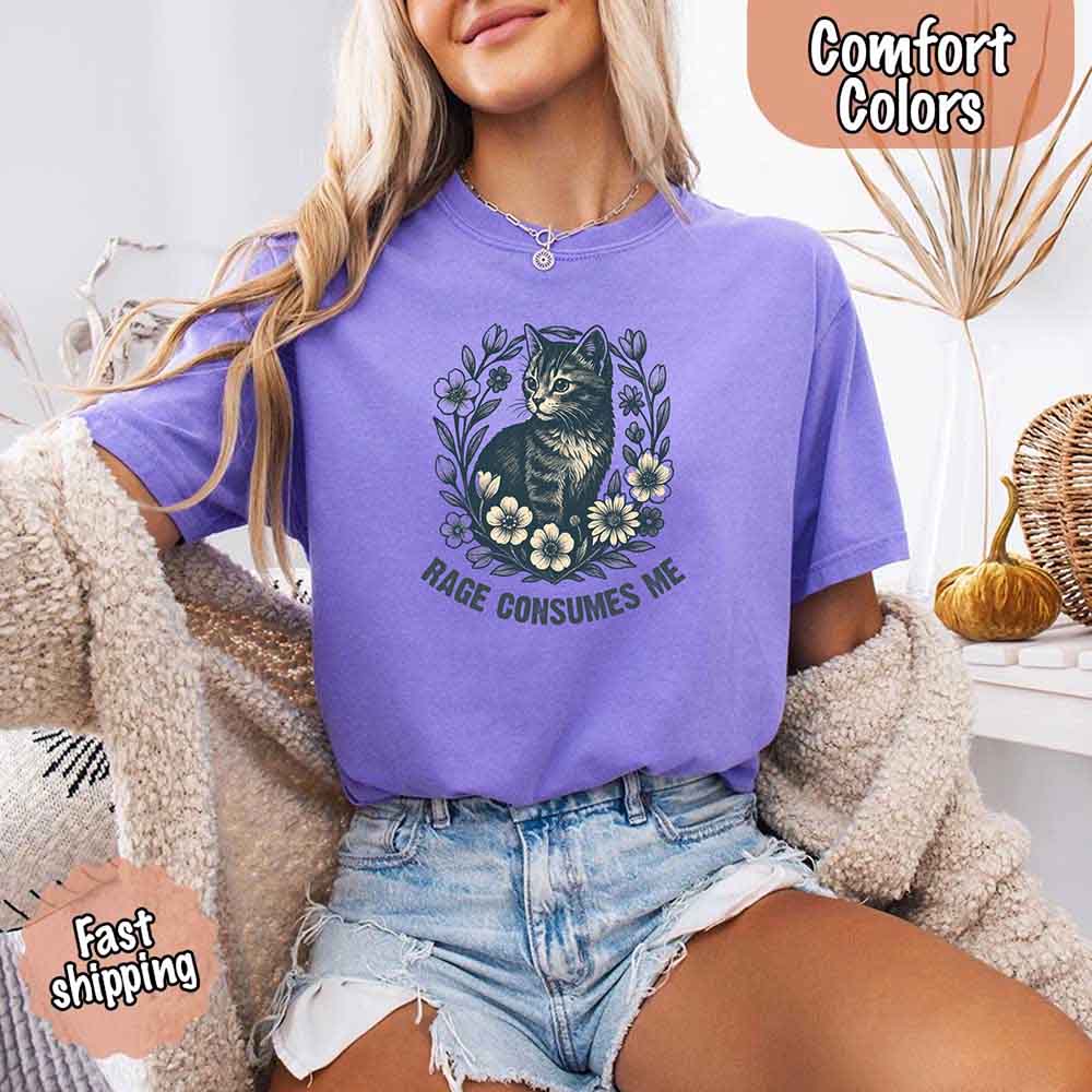 Rage Consumes Me Comfort Colors Shirt – Funny Meme Tee - Ever Trendy Essentials
