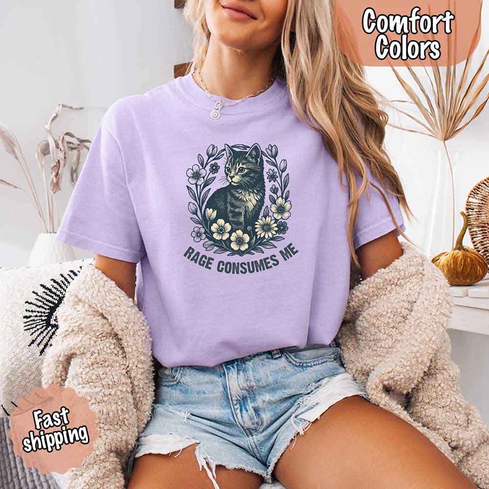 Rage Consumes Me Comfort Colors Shirt – Funny Meme Tee - Ever Trendy Essentials