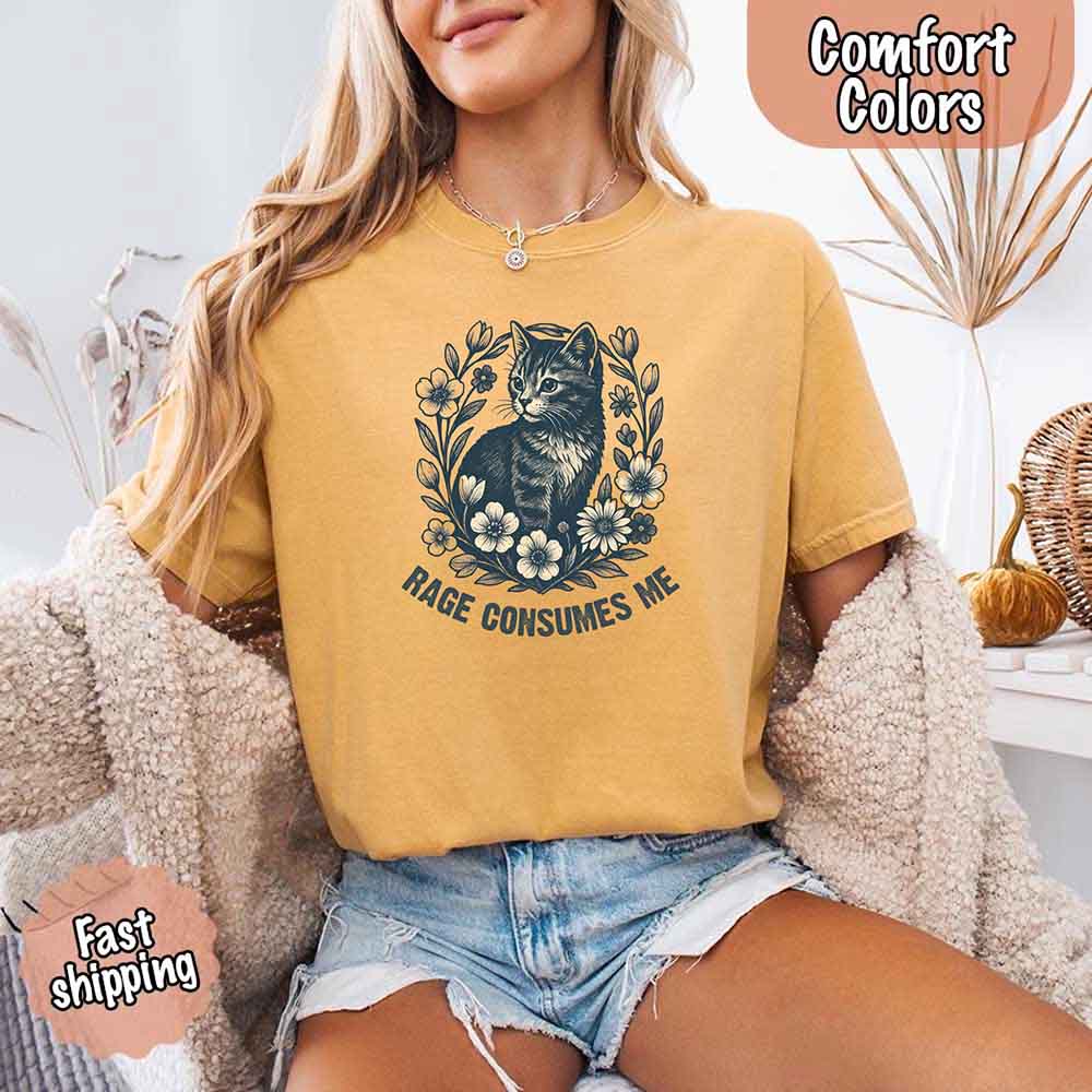 Rage Consumes Me Comfort Colors Shirt – Funny Meme Tee - Ever Trendy Essentials