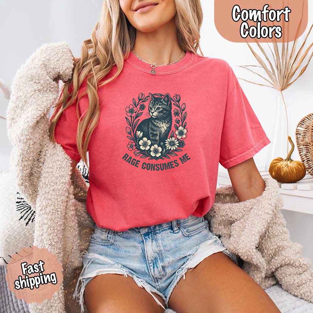 Rage Consumes Me Comfort Colors Shirt – Funny Meme Tee - Ever Trendy Essentials