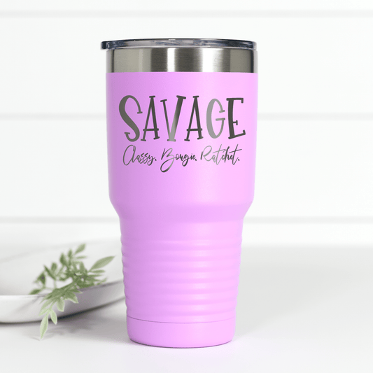 Savage 30 oz Engraved Tumbler - Ever Trendy Essentials