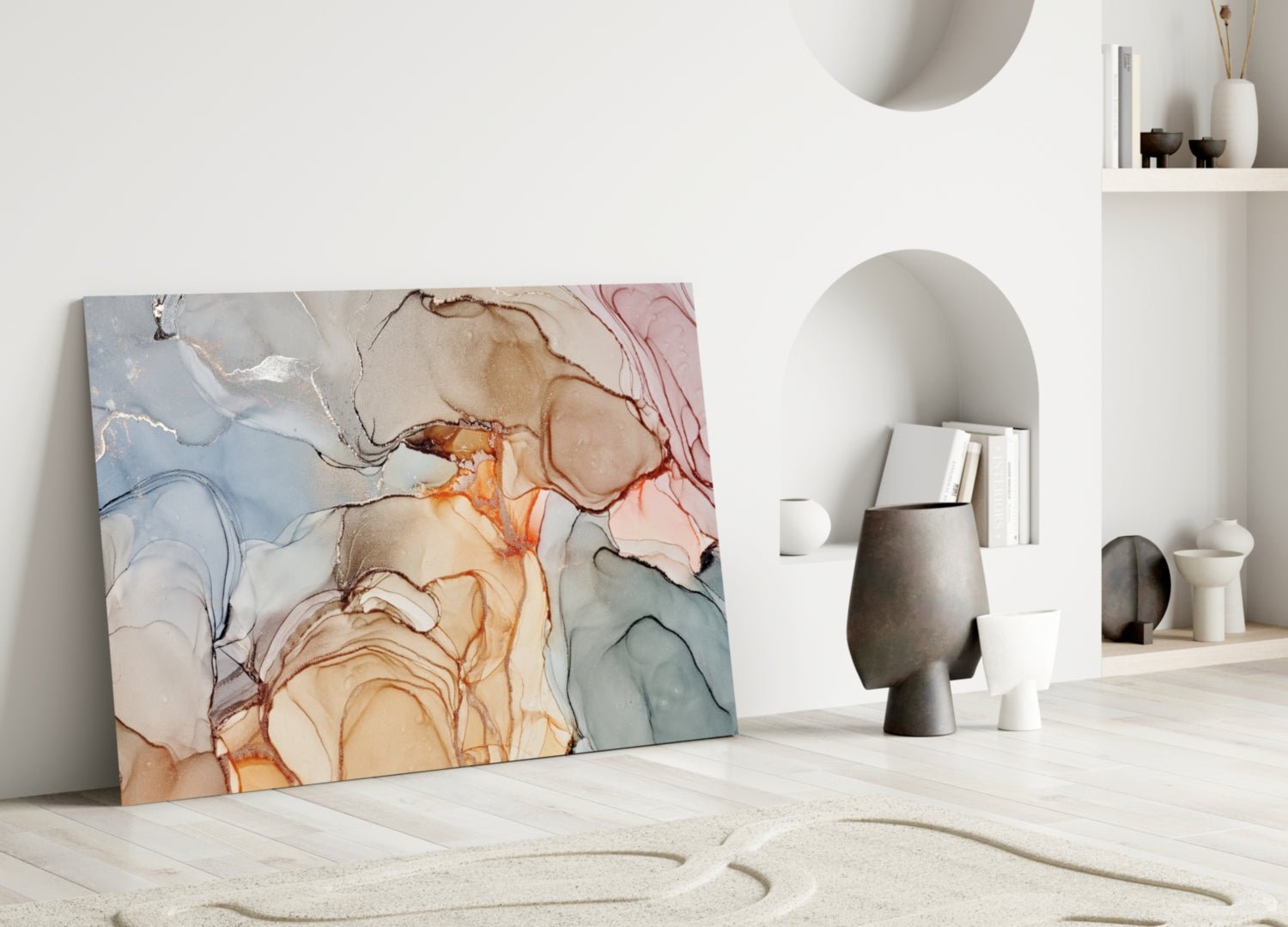 Soft Marble Pattern Glass Wall Art Daughter - Ever Trendy Essentials