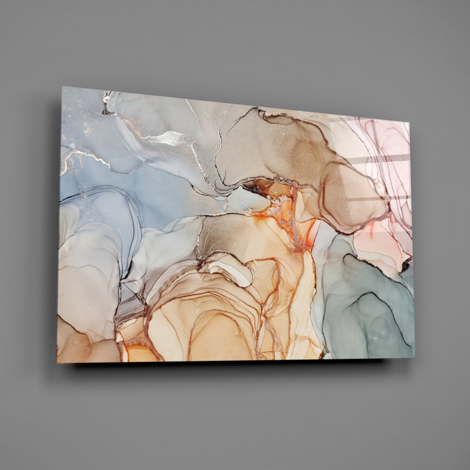 Soft Marble Pattern Glass Wall Art Daughter - Ever Trendy Essentials