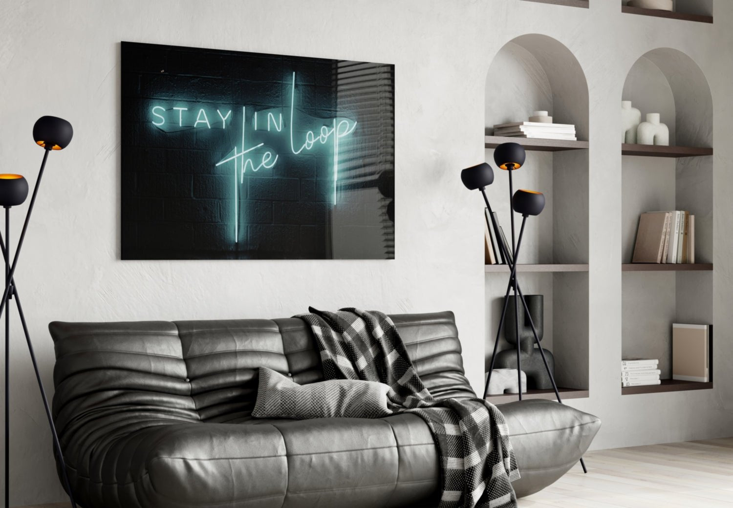 “Stay in the Loop” Glass Wall Art Daughter - Ever Trendy Essentials