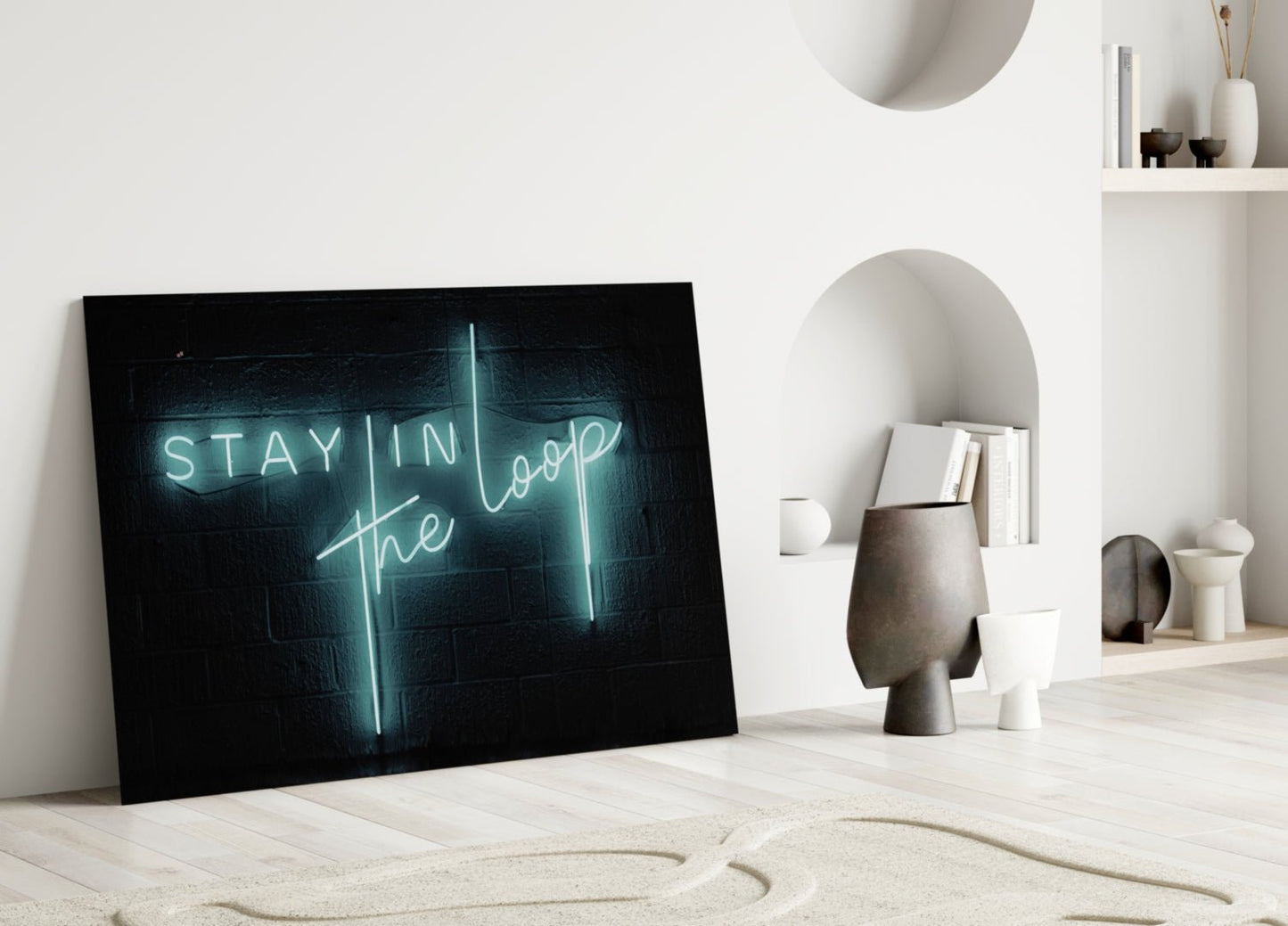 “Stay in the Loop” Glass Wall Art Daughter - Ever Trendy Essentials