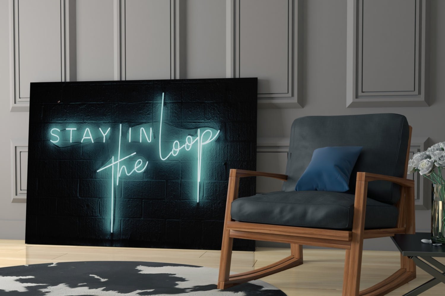 “Stay in the Loop” Glass Wall Art Daughter - Ever Trendy Essentials