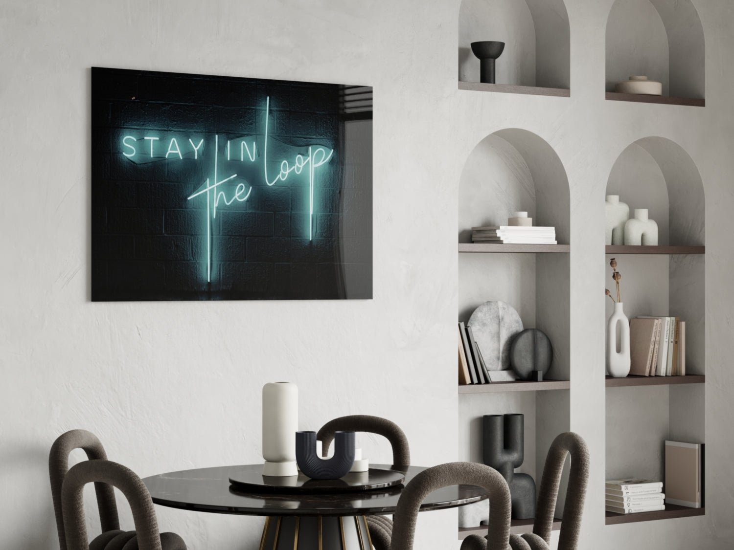 “Stay in the Loop” Glass Wall Art Daughter - Ever Trendy Essentials