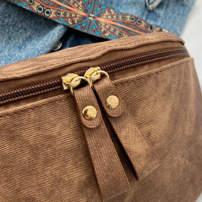 Stylish Hobo Solid Color Satchel | Luxury Designer Chest Bag & Women's PU Leather Waist Bags (Wide Strap Fashion Fanny Shoulder Pack) - Ever Trendy Essentials