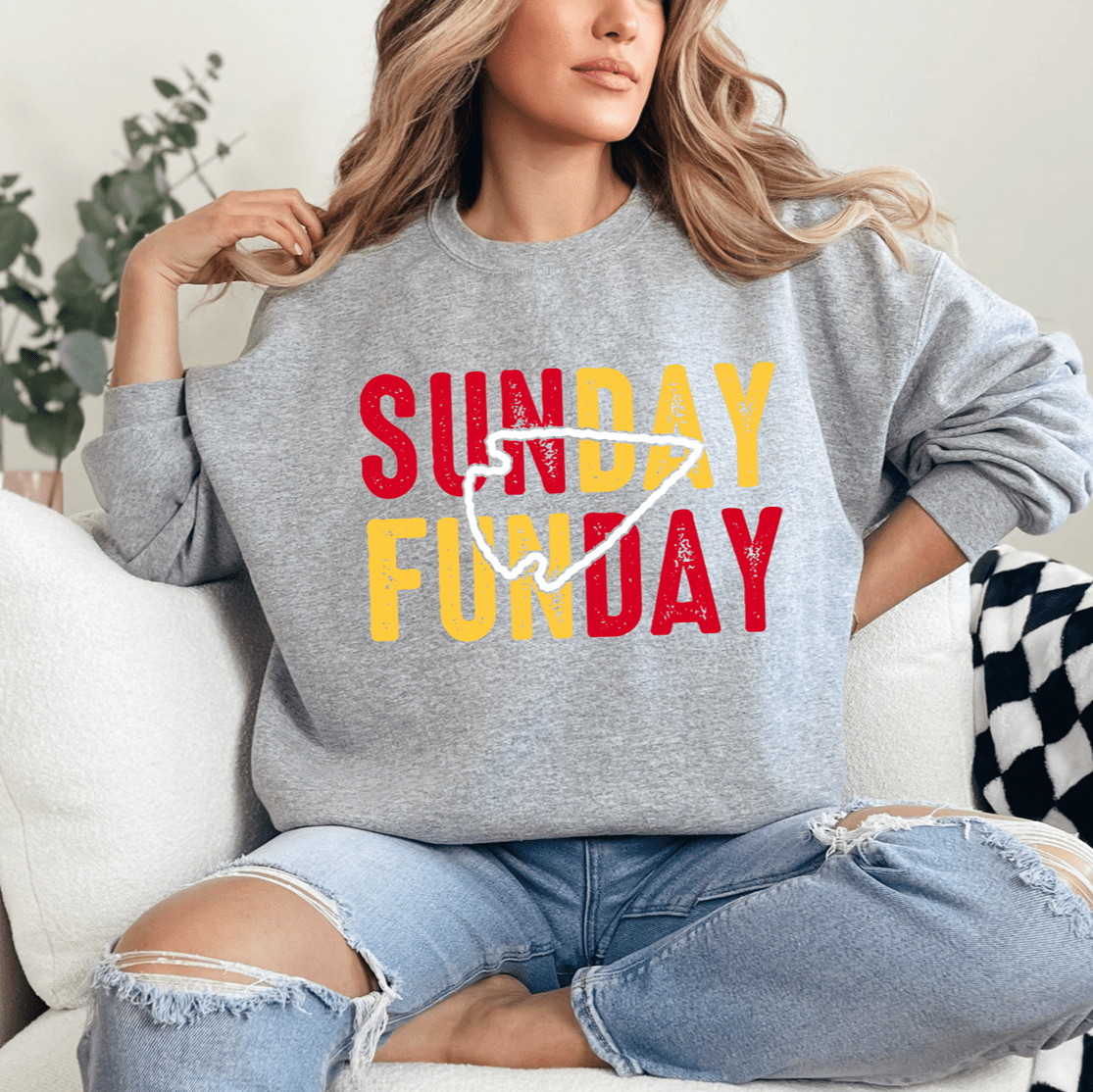 Sunday Funday Gray Tee or Sweatshirt - Ever Trendy Essentials