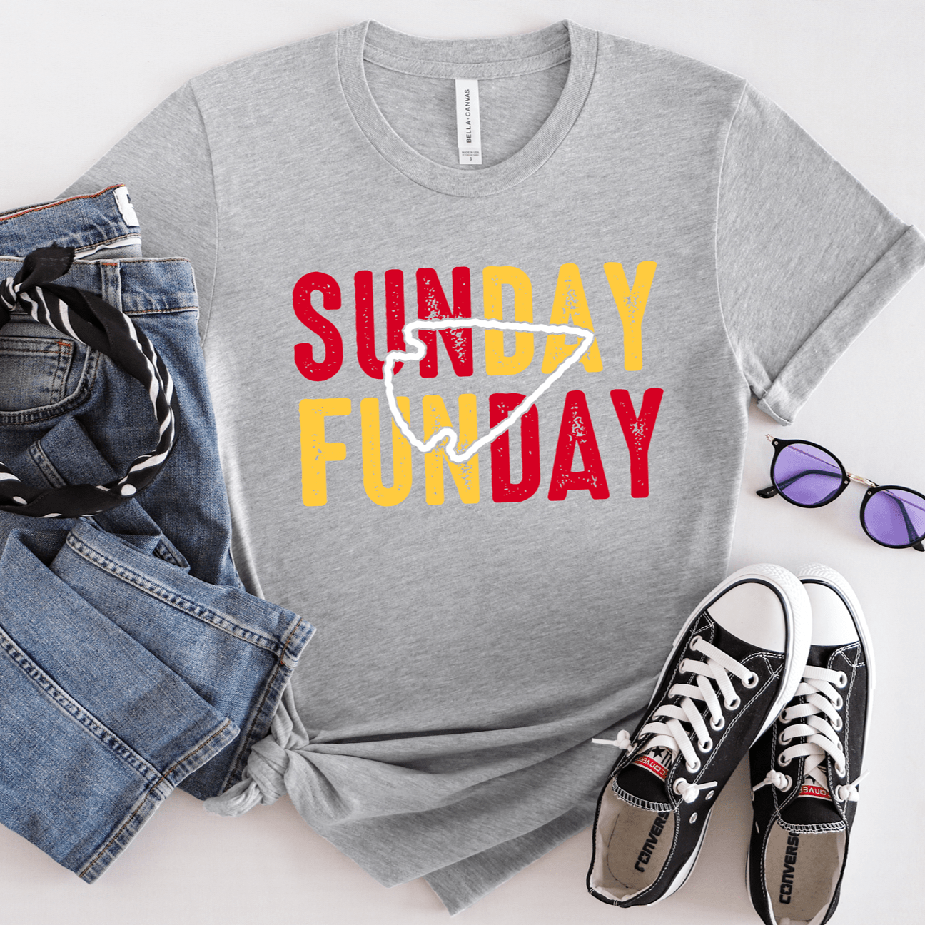 Sunday Funday Gray Tee or Sweatshirt - Ever Trendy Essentials