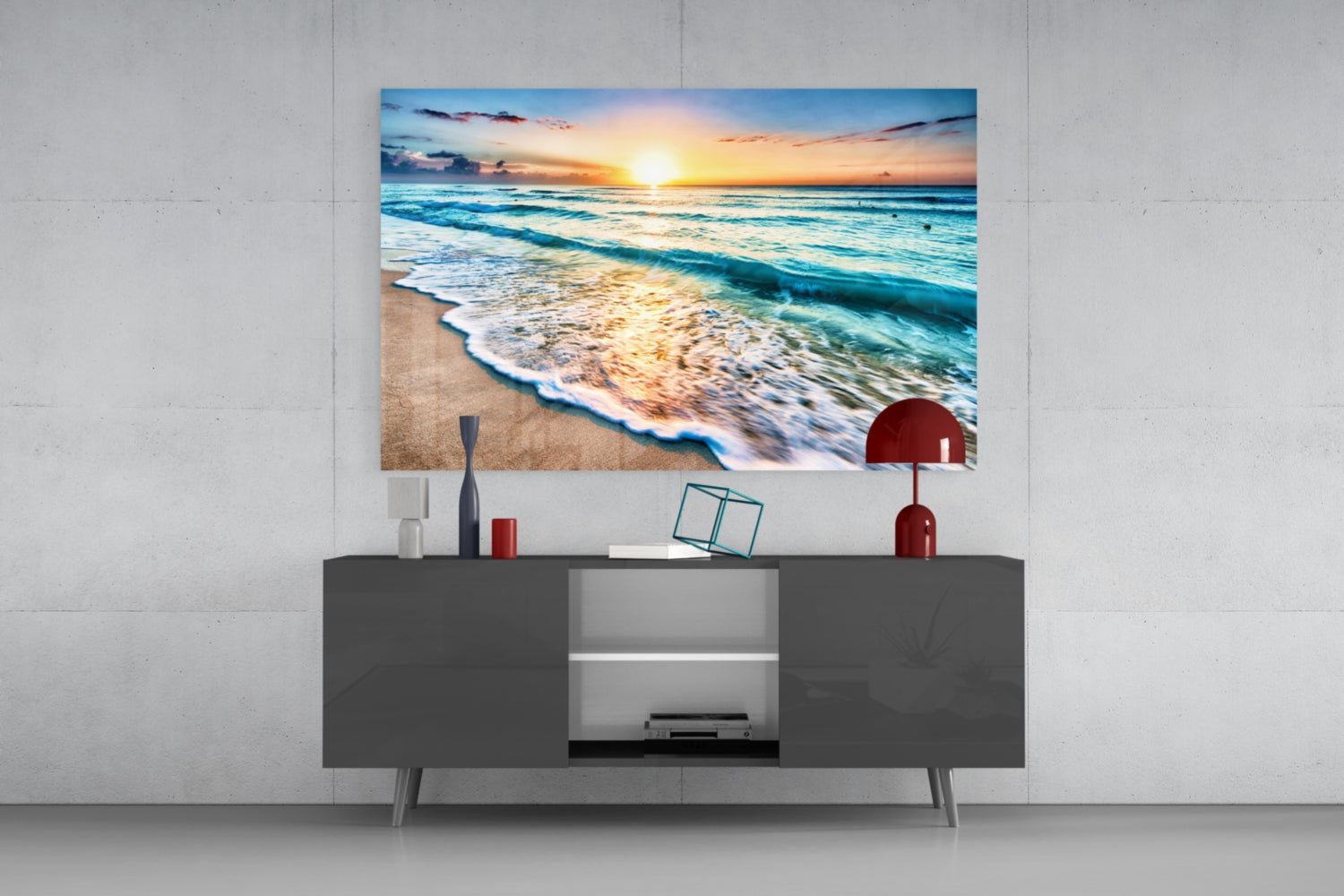 Sunset Glass Wall Art Daughter - Ever Trendy Essentials