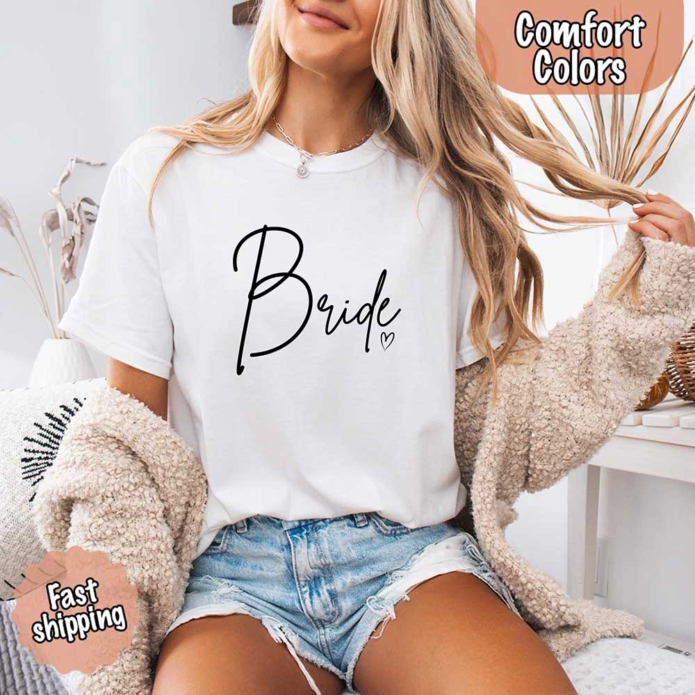 Team Bride Comfort Colors Shirts – Bride, Bridesmaid, Bachelorette Party & Proposal Gift Tees - Ever Trendy Essentials