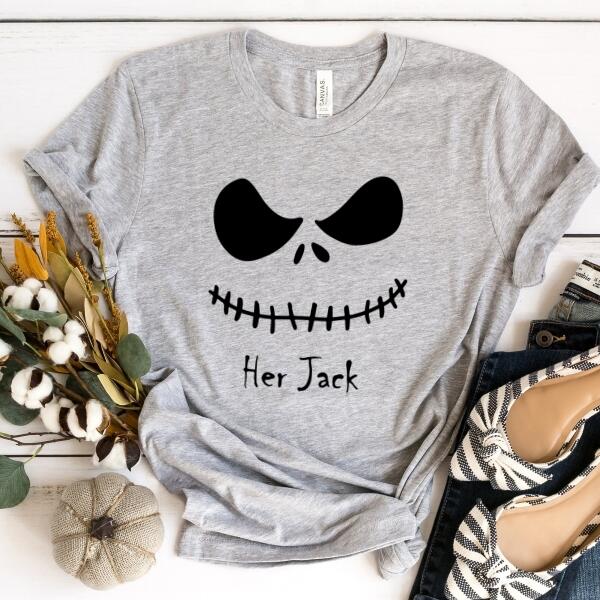 The Jack & The Sally Couples Halloween Tee - Ever Trendy Essentials