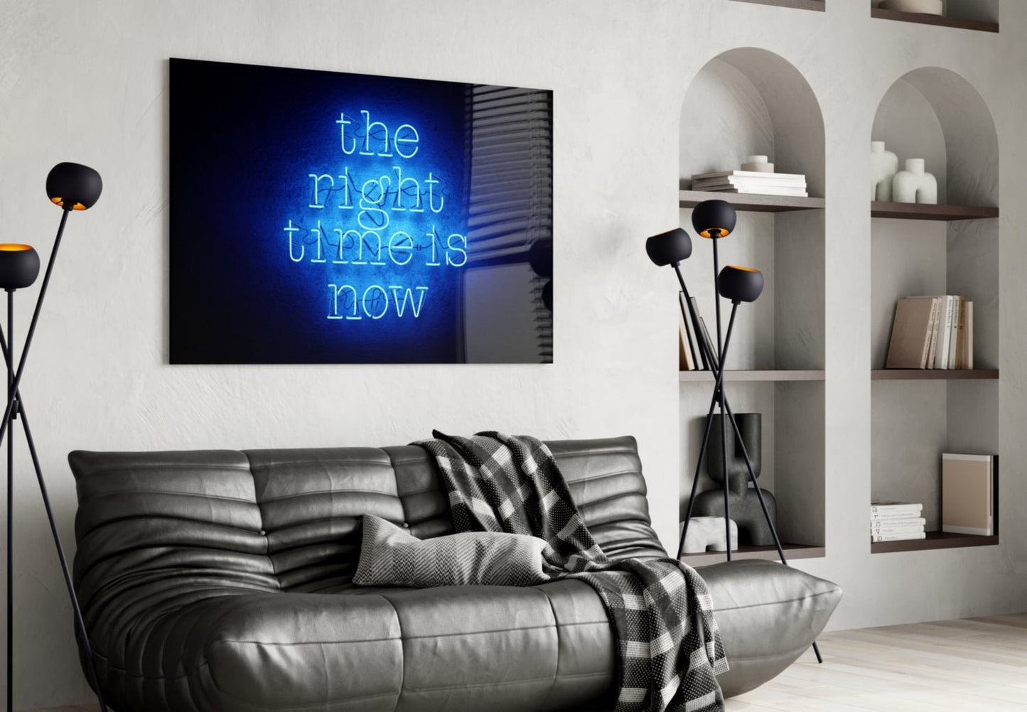 “The Right Time Is Now” Glass Wall Art Daughter - Ever Trendy Essentials