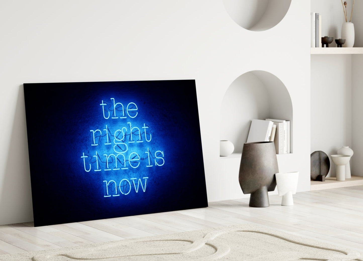 “The Right Time Is Now” Glass Wall Art Daughter - Ever Trendy Essentials