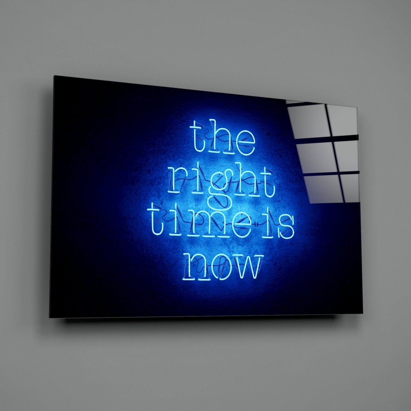 “The Right Time Is Now” Glass Wall Art Daughter - Ever Trendy Essentials