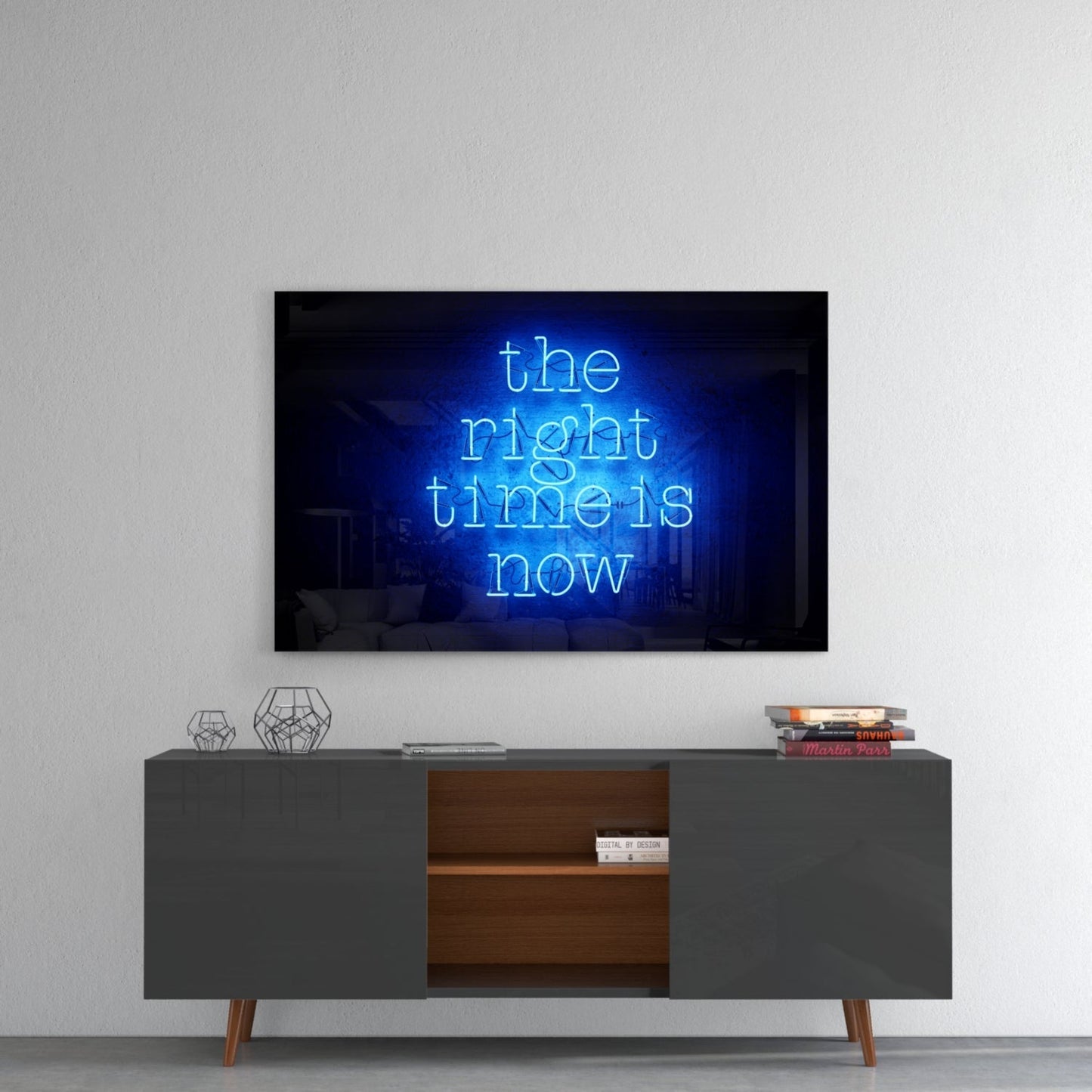 “The Right Time Is Now” Glass Wall Art Daughter - Ever Trendy Essentials