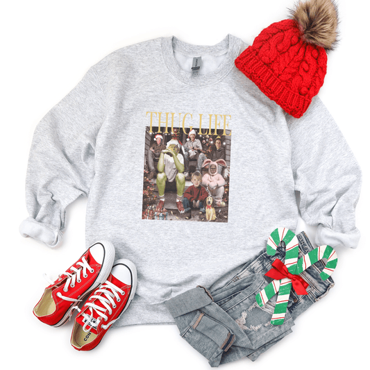 Thug Life Christmas Characters Tee or Sweatshirt - Ever Trendy Essentials
