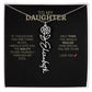 To My Daughter | I Love You - Birth Necklace - Ever Trendy Essentials