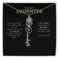 To My Daughter | I Love You - Birth Necklace - Ever Trendy Essentials