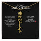 To My Daughter | I Love You - Birth Necklace - Ever Trendy Essentials