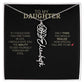 To My Daughter | I Love You - Birth Necklace - Ever Trendy Essentials