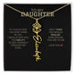 To My Daughter | I Love You - Birth Necklace - Ever Trendy Essentials