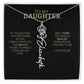 To My Daughter | I Love You - Birth Necklace - Ever Trendy Essentials